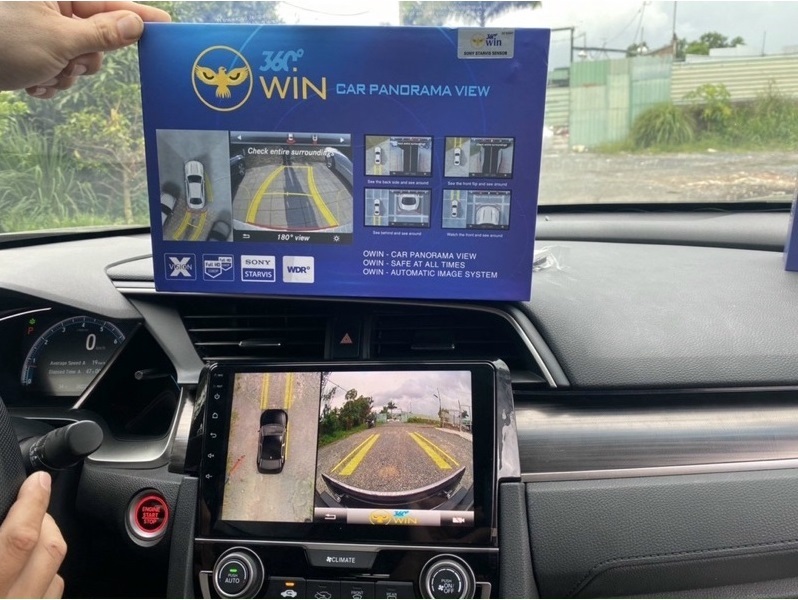 Camera 360 theo xe HUYNDAI CUSTIN. Camera 360 owin 3D