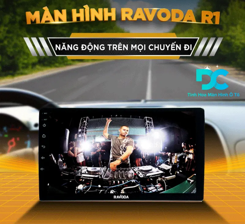 Màn hình Android ô tô Ravoda giá rẻ chất lượng cao 