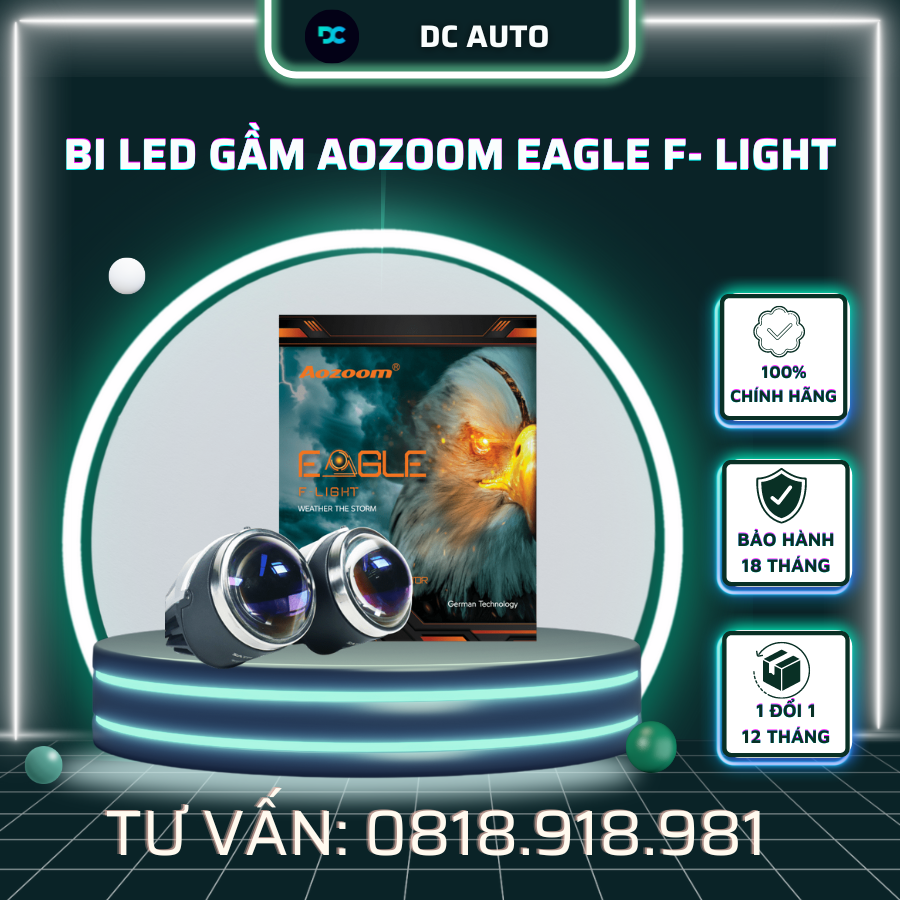 Bi Led Gầm Aozoom EAGLE F- LIGHT Chính Hãng