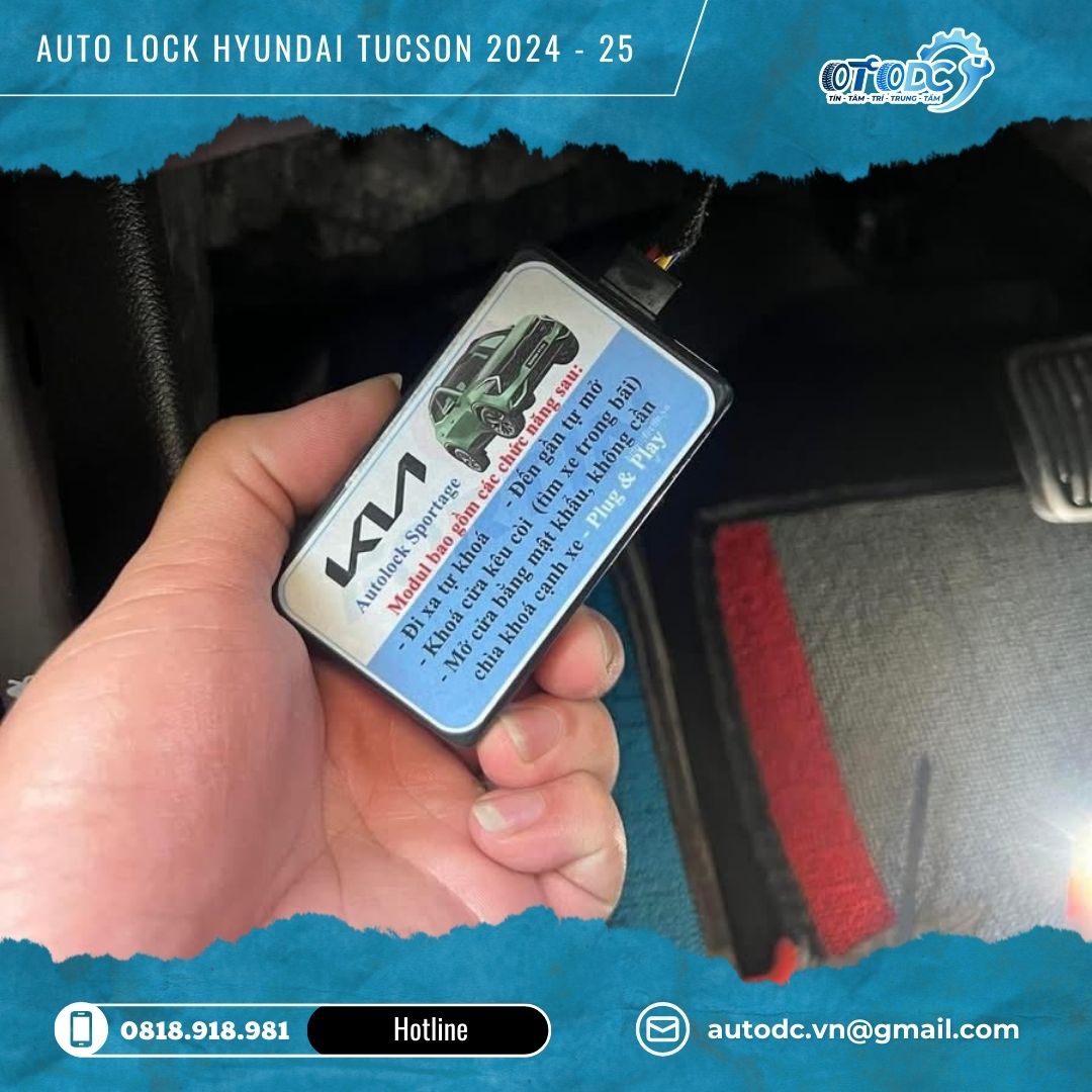Auto lock Hyundai Tucson 2024 - 25 | Tự động khoá cửa khi ra xe, mở cửa khi vào xe