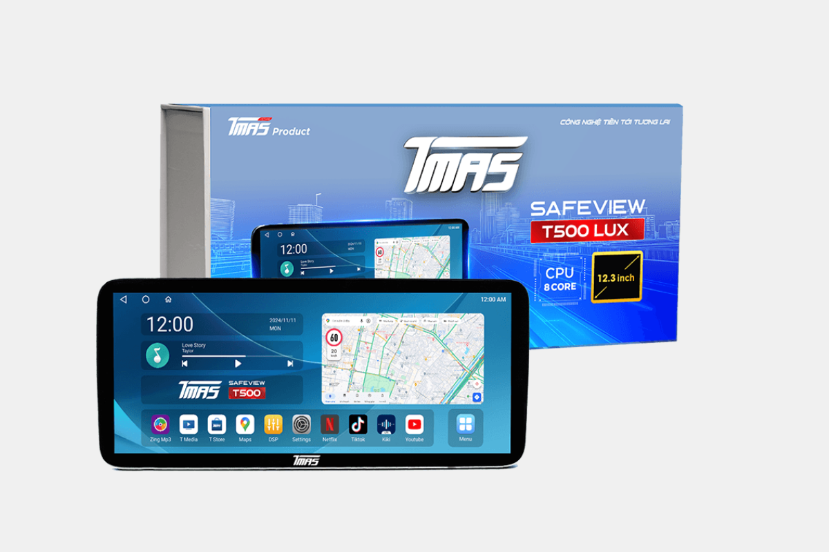 Màn hình Andoid TMAX Safeview T500 LUX 12.3inch ram 4-32GB