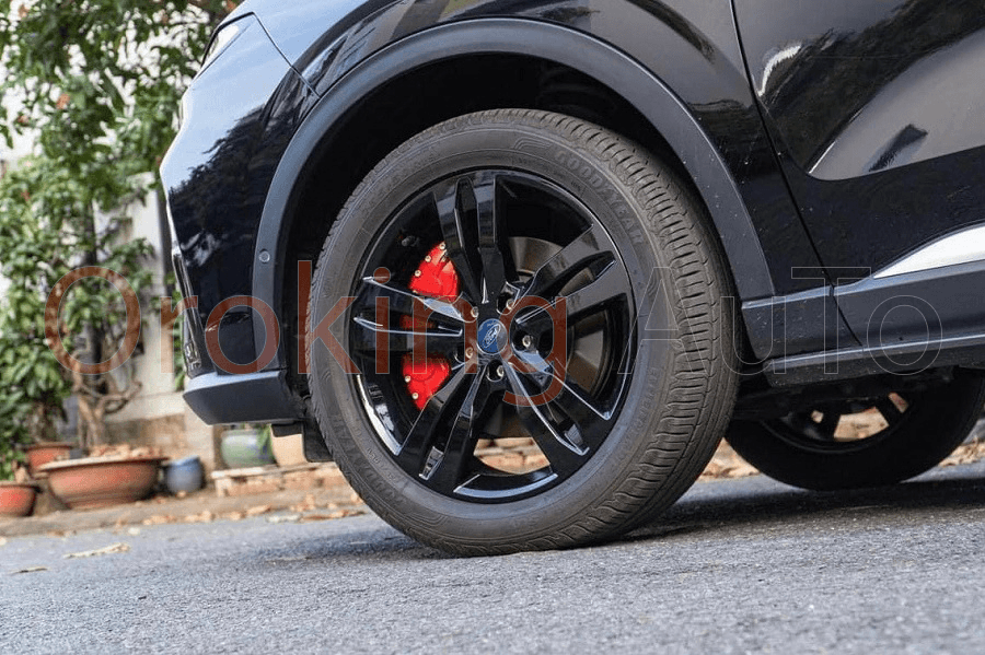 Ốp má phanh brembo Ford everest, Territory hợp kim nhôm, sơn tĩnh điện chống gỉ