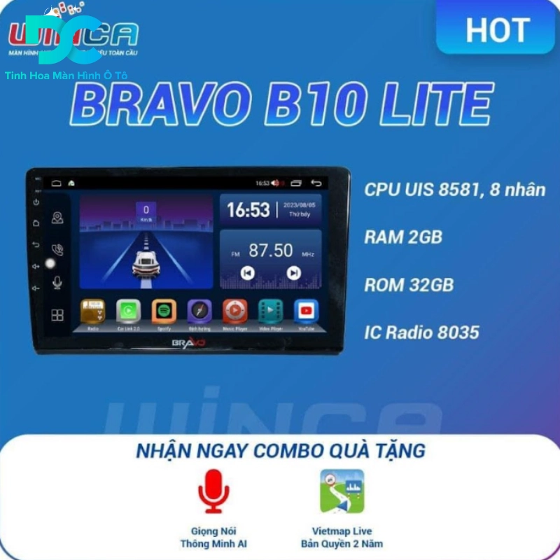 Thông số kỹ thuật của màn hình Android Winca Bravo B10 Lite