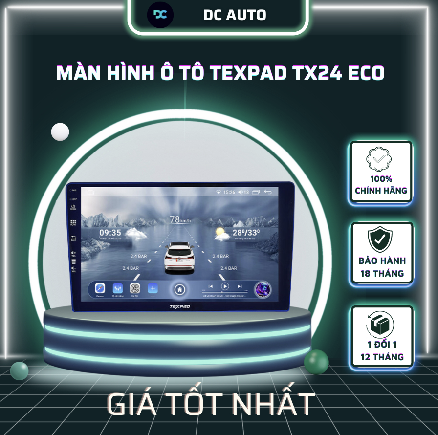 Màn hình ô tô TexPad TX24 Eco