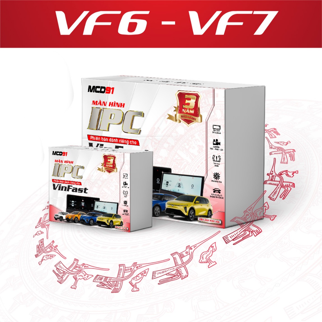 Màn hình ODO IPC dành cho xe điện Vinfast tặng camera lề trái - phải