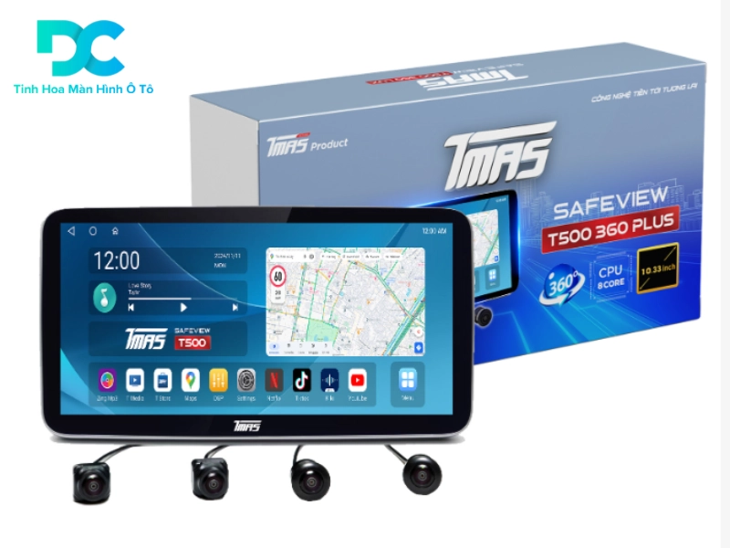 Địa chỉ cung cấp và lắp đặt màn hình Android TMAS T500 PLUS 10.3 inch chính hãng tại OTO DC