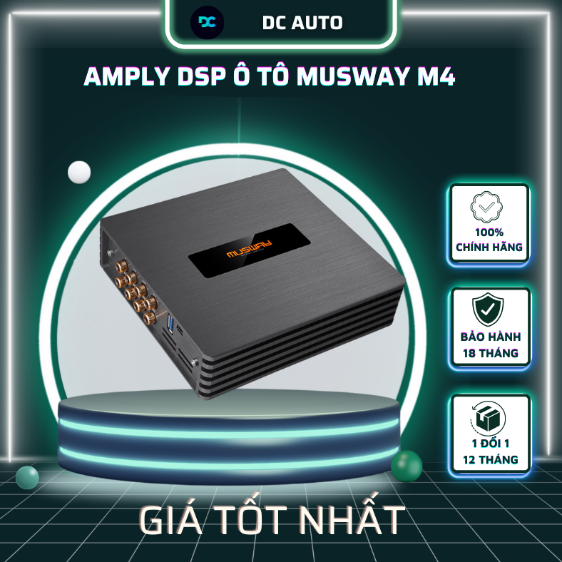 AMPLY XE Ô TÔ DSP – MUSWAY M4