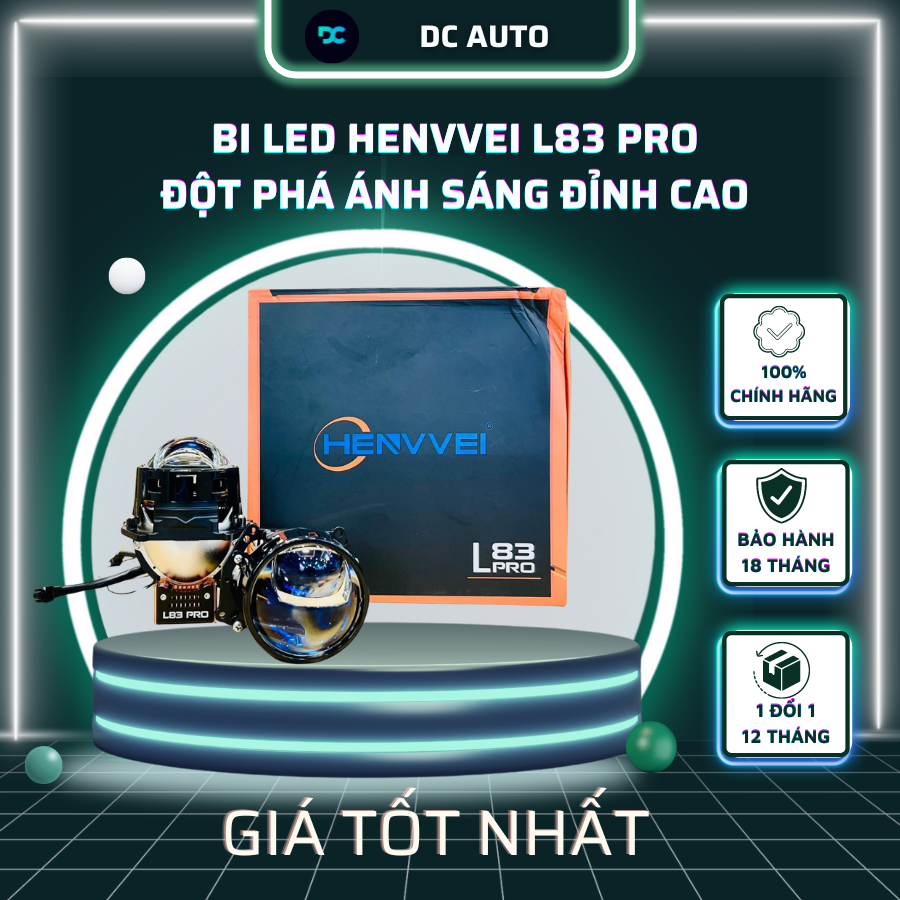 BI GẦM HENVVEI L83 Pro | Đột Phá Công Nghệ Chiếu Sáng Ô Tô