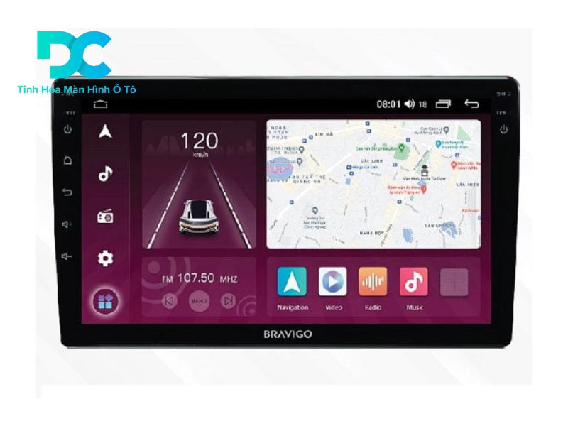 Màn hình android ô tô xe tải thương hiệu Bravigo