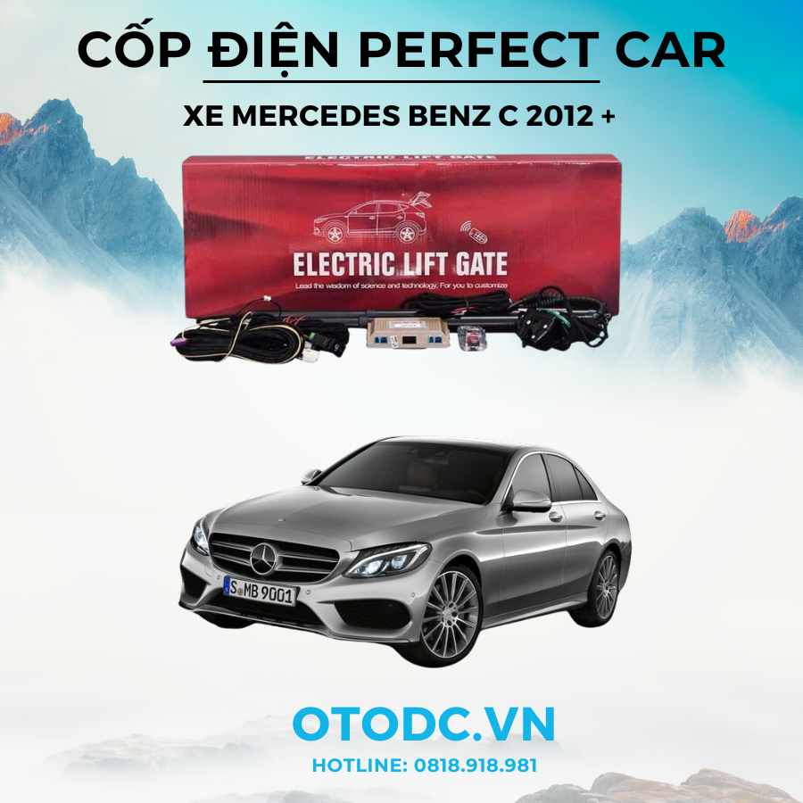 Cốp Điện Mercedes Benz C 2012 + Hiệu Perfect Car