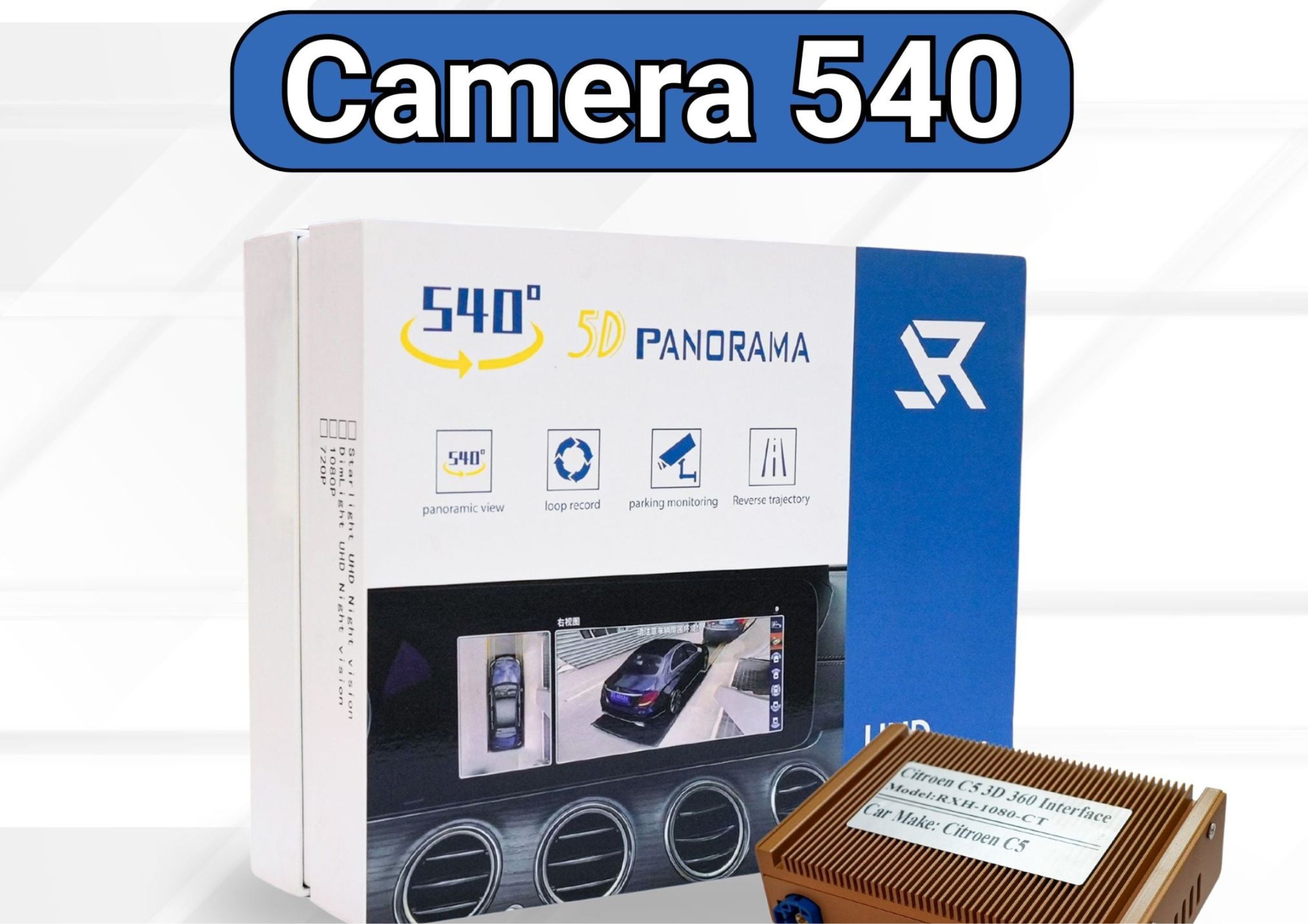 Camera 540 độ dùng cho PEUGEOT 5008 2025 , Cắm jax zin, Ghi hình  xung quanh xe