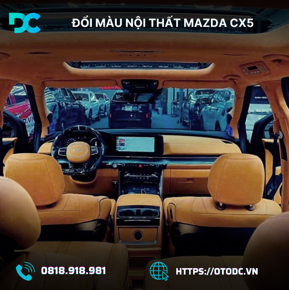 Đổi Màu Nội Thất Mazda CX5 2024 – Làm Mới Không Gian, Gia Tăng Sự Sang Trọng