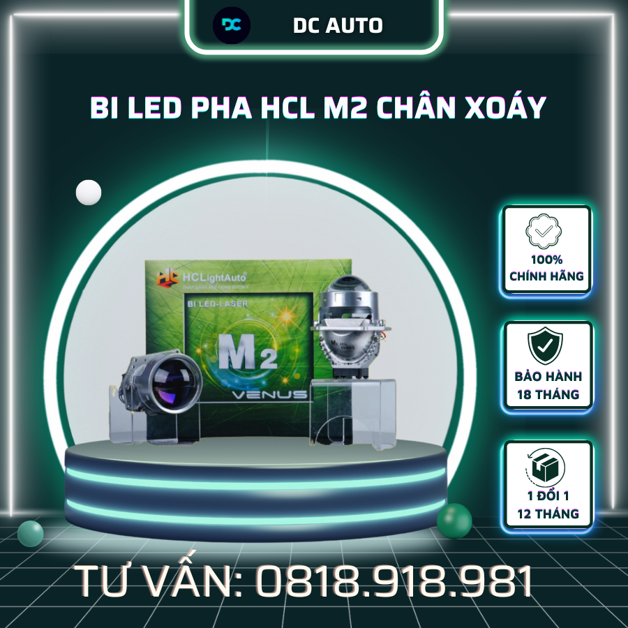 Bi Led Pha HCL M2 Chân Xoáy