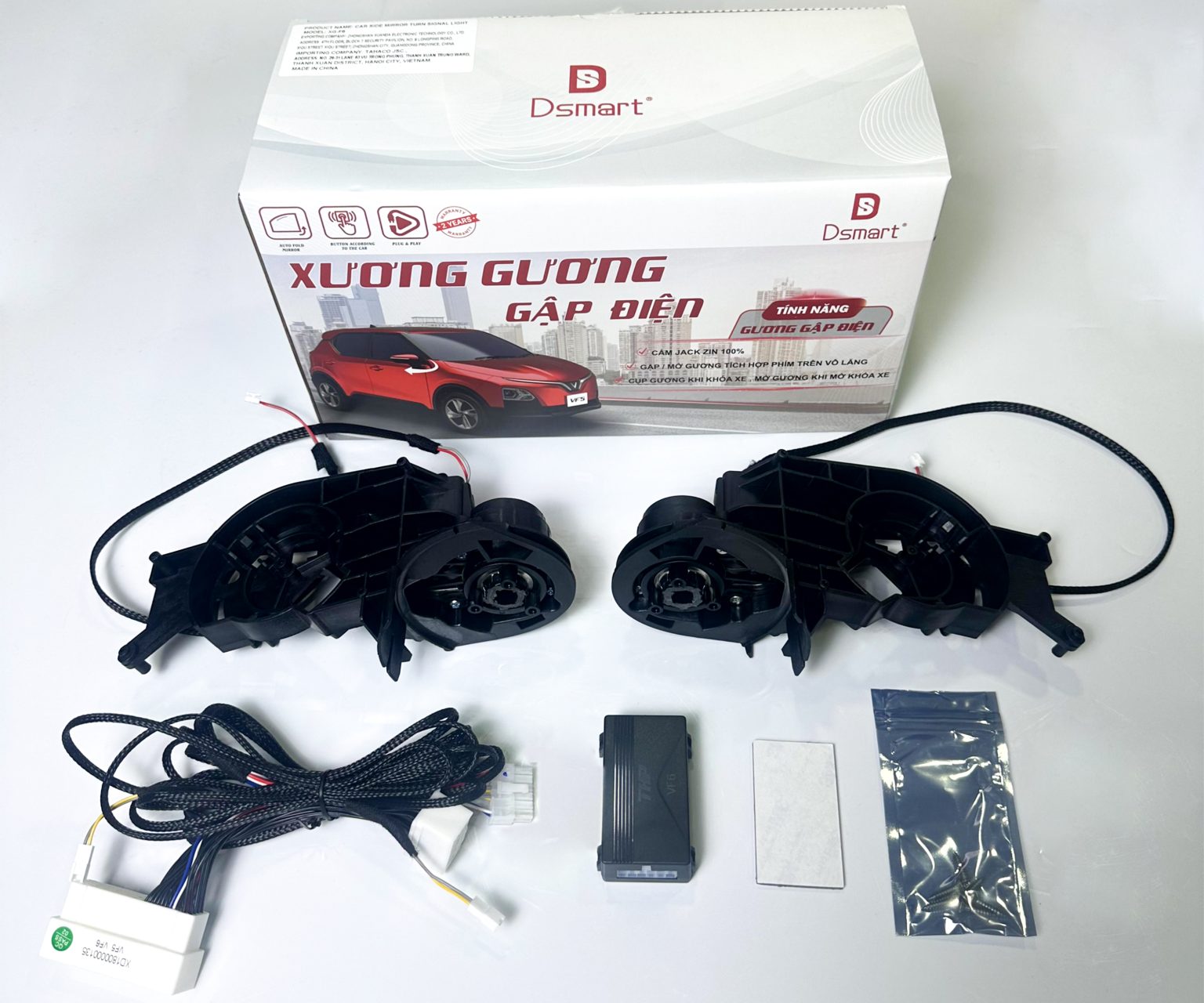 Gương  gập điện lắp zin xe Vinfast VF6