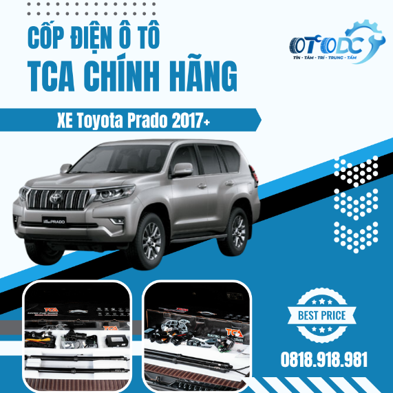 Cốp Điện Toyota Prado 2017+ Hiệu TCA