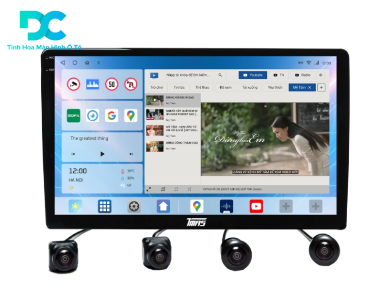 Các tính năng thông minh hỗ trợ lái xe an toàn và tiện ích TMAS T600 2K