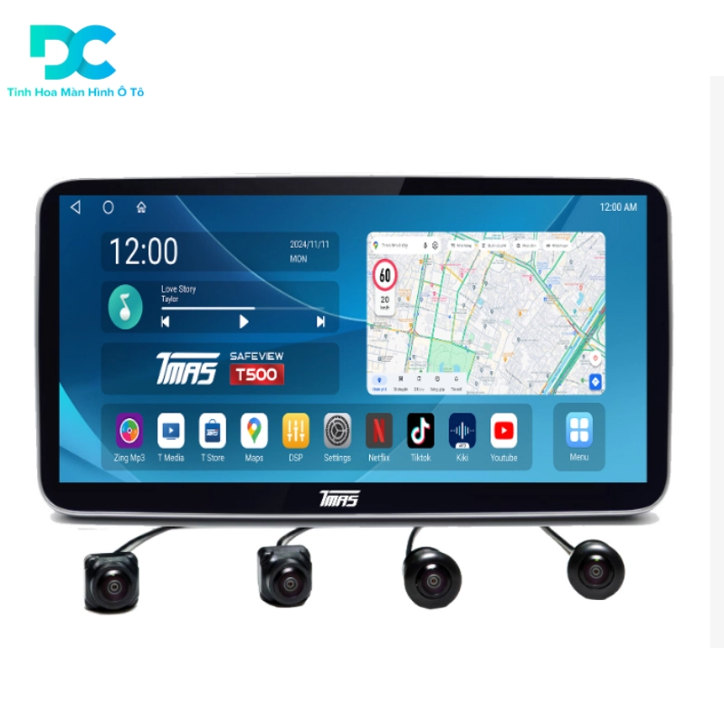 Màn hình Android TMAS Safeview T500  2K ram 4-32GB ( 9inch / 10inch ) 