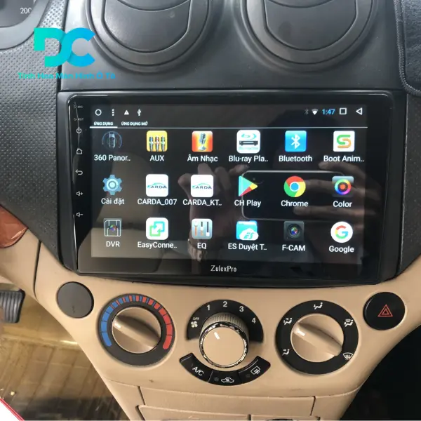 Thông tin cơ bản về màn hình Android xe Chevrolet Aveo