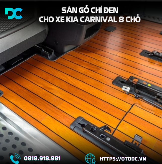 Sàn Gỗ Cao Cấp Kia Carnival 8 Chỗ -  Vẻ Đẳng Cấp Sang Trọng