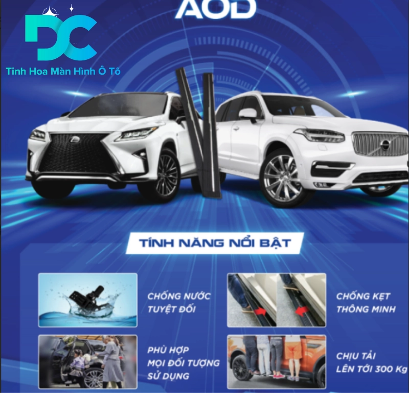 Đặc điểm và thông số kỹ thuật bậc dẫm điện AOD dành cho Lexus RX300