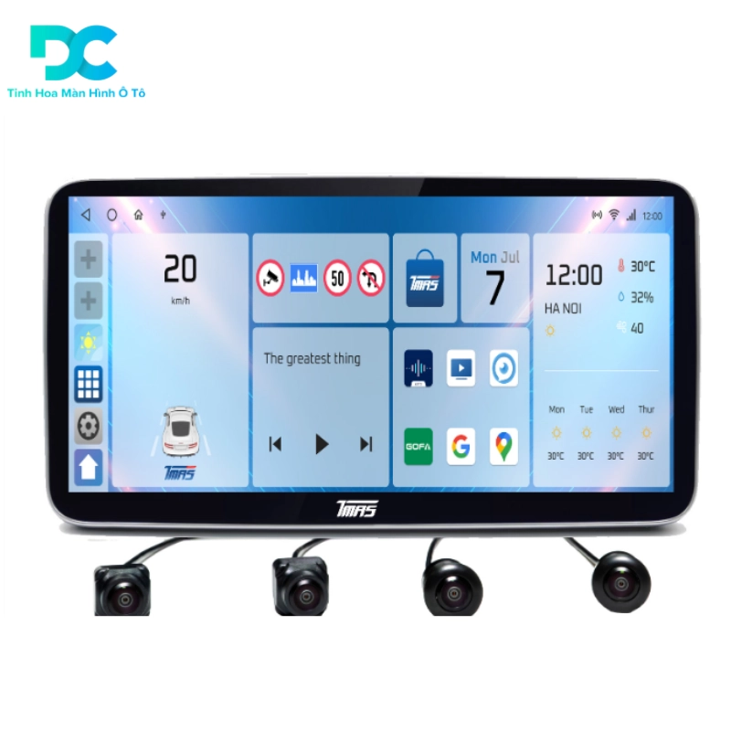 Màn hình Android T600 PLUS ram 4-32GB ( 10.3 inch )