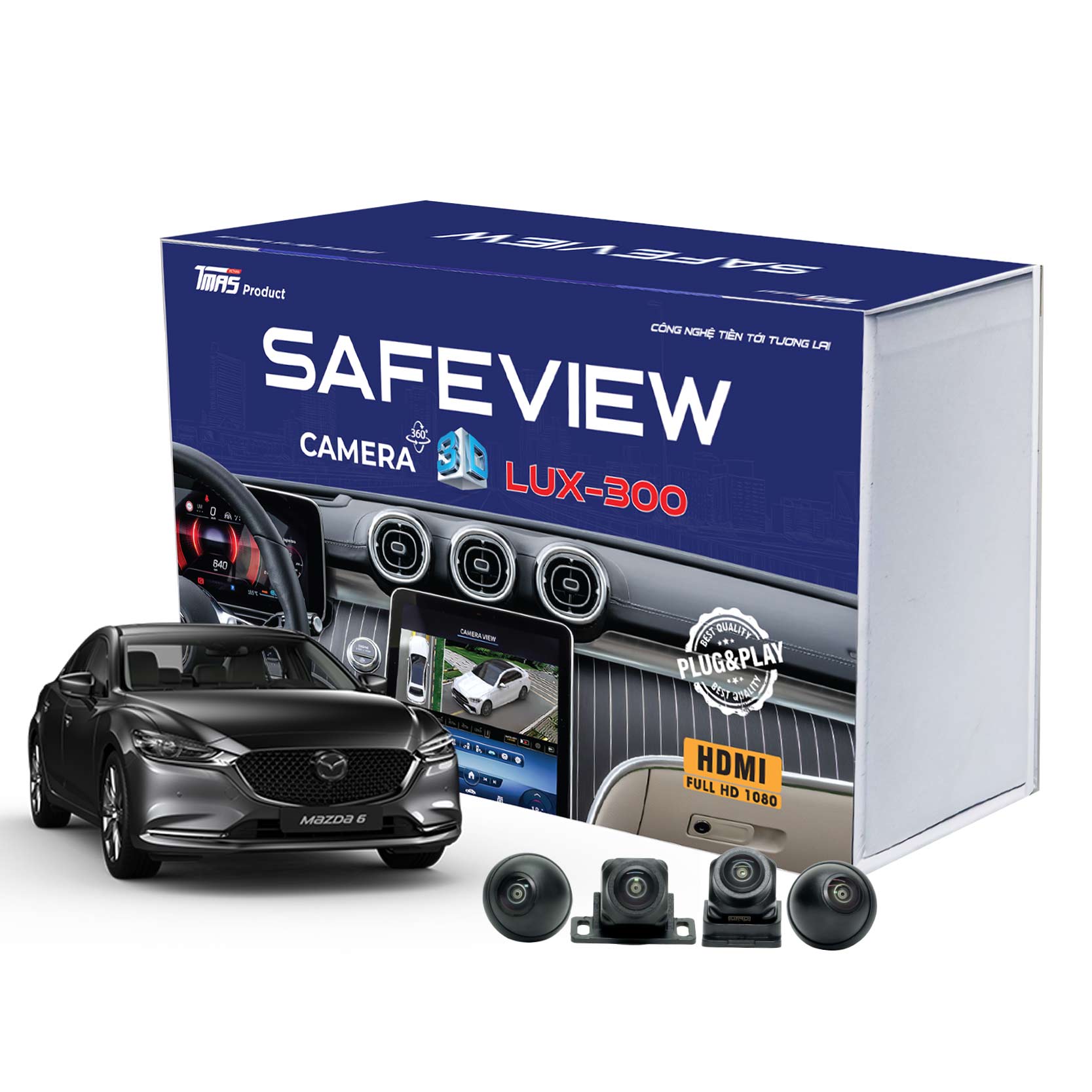 Camera 360 SAFEVIEW LUX - 300 dành riêng cho xe Mazda 6